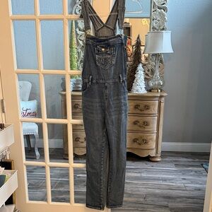 Anna Kaci Blue Denim Overalls Size Medium